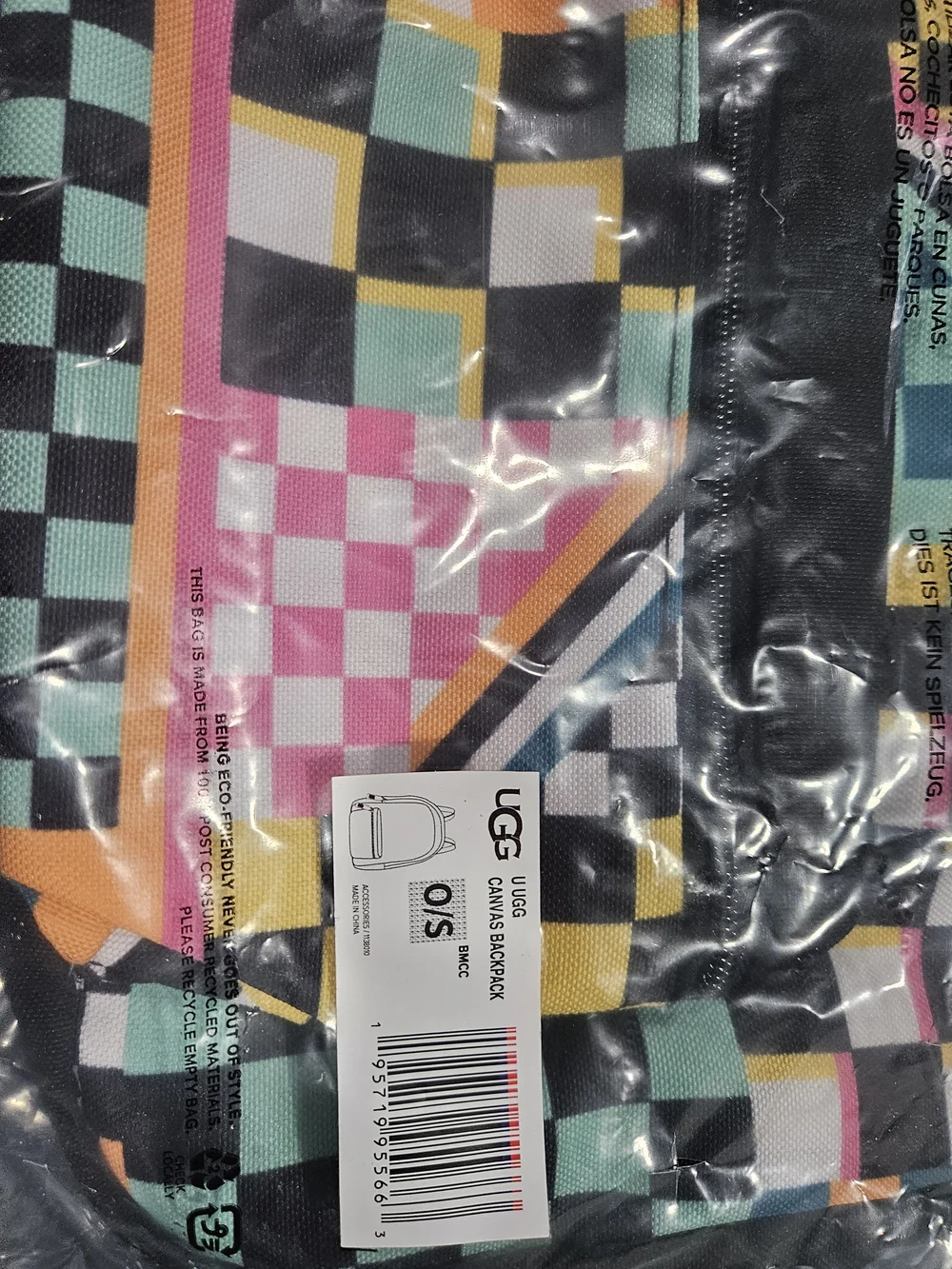 UGG Multicolor Checkerboard Backpack
